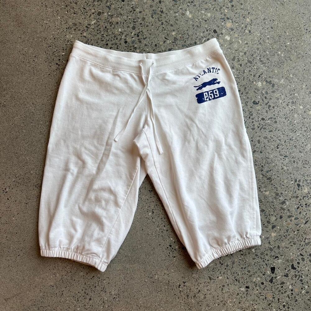 Derek heart women’s Large Shorts white cotton Sweatshorts low rise Y2K